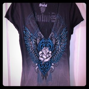 Sinful VNeck T-shirt